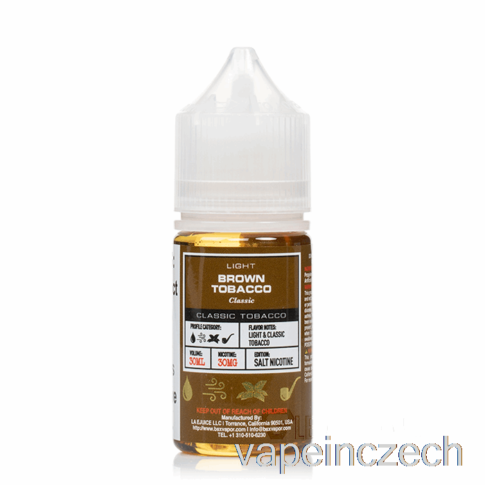 Hnědý Tabák - Bsx Salt Series - 30ml 50mg Vape Bez Nikotinu